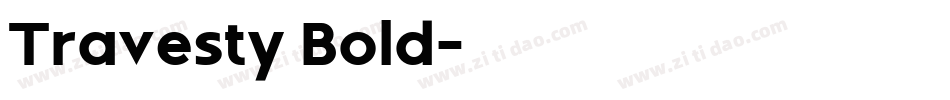 Travesty Bold字体转换